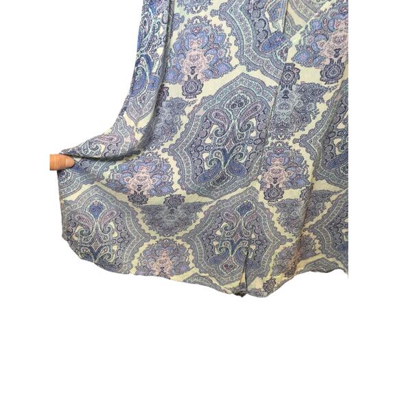 Victoria's Secret Women Small‎ Romper Pajama Blue Paisley Spaghetti Straps - Picture 10 of 13